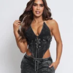 SET CON BODY CORDON GRIS OSCURO