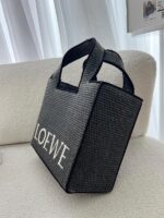 BOLSO LOEWE YUTE CUADRADO NEGRO - Image 3