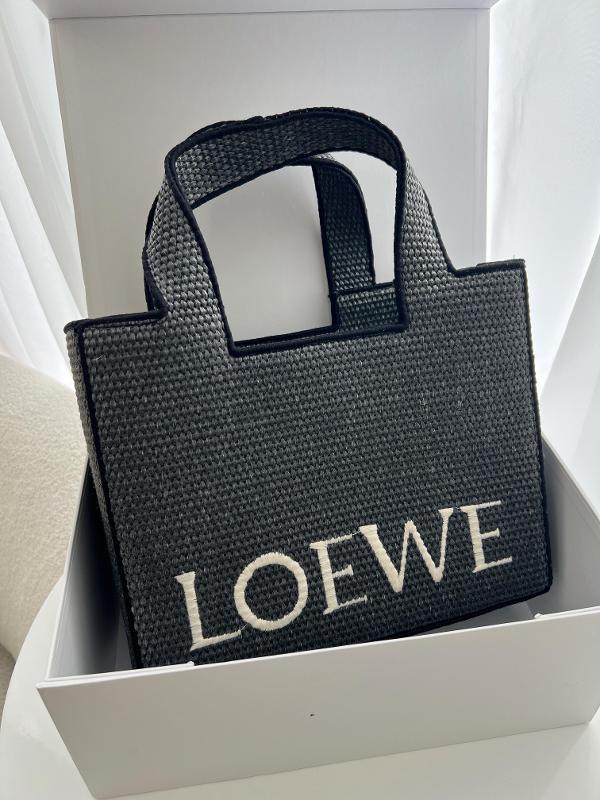 BOLSO LOEWE YUTE CUADRADO NEGRO - Image 4
