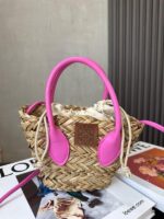 BOLSO LOEWE YUTE CON ROSADO - Image 2
