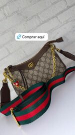 BOLSO GUCCI CAFE MONOGRAM CON FRESA - Image 2