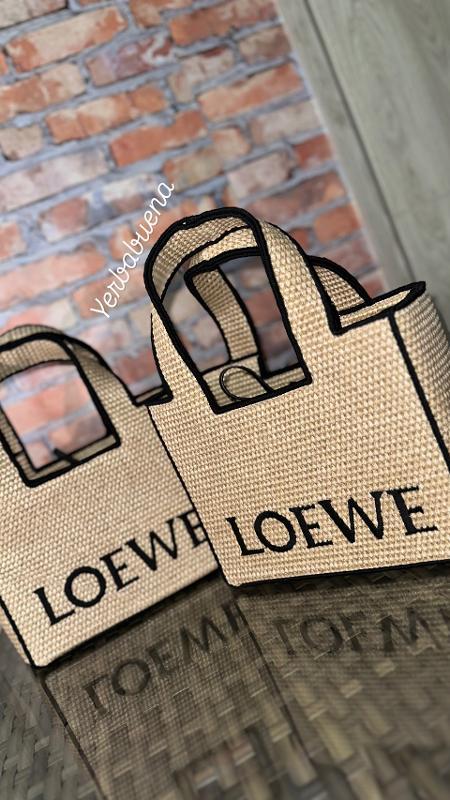 BOLSO LOEWE YUTE BORDE NEGRO - Image 4