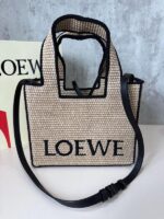 BOLSO LOEWE YUTE BORDE NEGRO