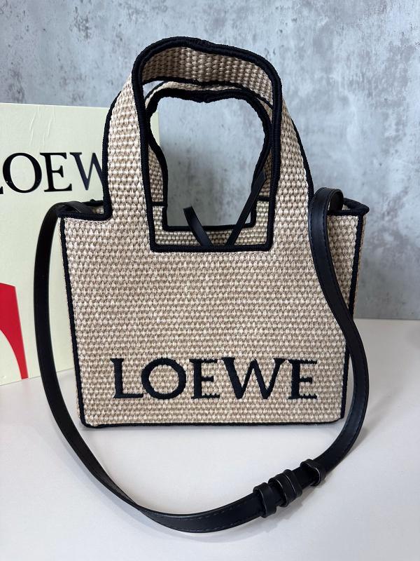 BOLSO LOEWE YUTE BORDE NEGRO - Image 1