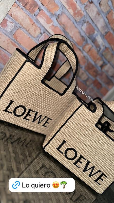 BOLSO LOEWE YUTE BORDE NEGRO - Image 3