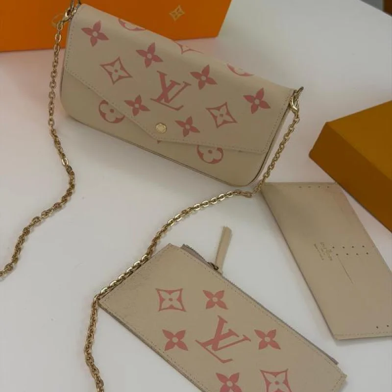 BOLSO LOUIS VUITTON NUDE CON ROSA - Image 3