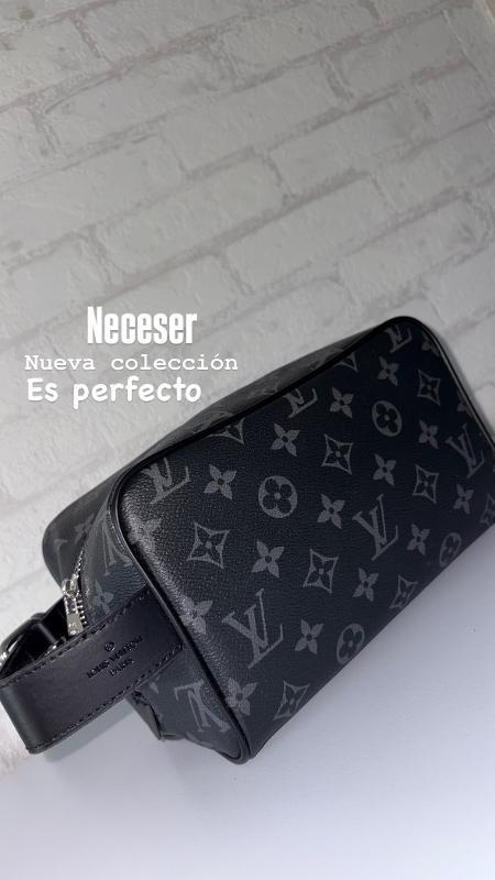 NECESER LOUIS VUITTON NEGRO CON GRIS - Image 3
