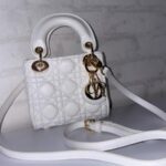 BOLSO LADY DIOR MINI BLANCO