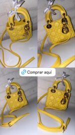BOLSO LADY DIOR MINI AMARILLO - Image 2