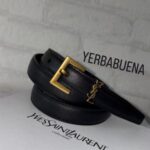CORREA YSL NEGRA DELGADA