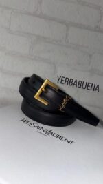 CORREA YSL NEGRA DELGADA