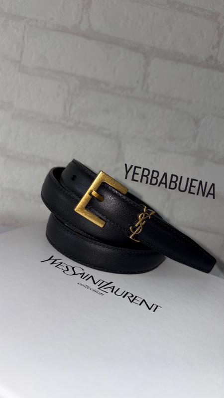 CORREA YSL NEGRA DELGADA - Image 1