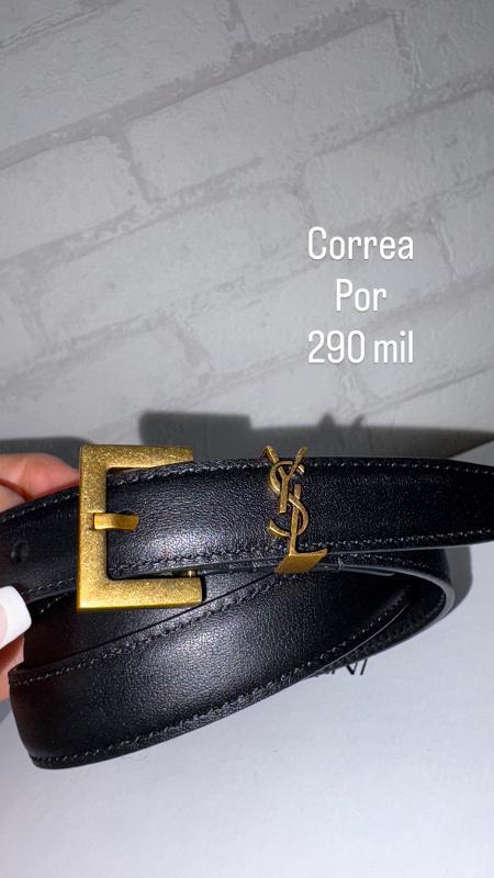 CORREA YSL NEGRA DELGADA - Image 2