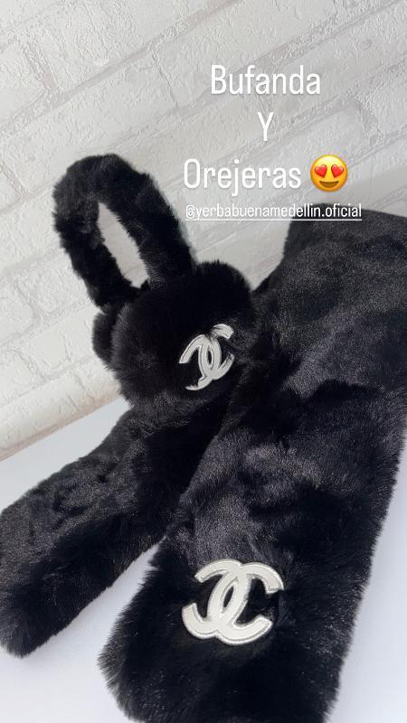 SET CHANEL BUFANDA Y OREJERAS - Image 1