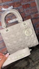 BOLSO LADY DIOR MEDIANO TAUPE - Image 2