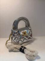 BOLSO CHANEL MONEDERO MINI PLATEADO
