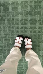 SANDALIA HERMES BLANCA VELCRO - Image 2