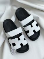 SANDALIA HERMES BLANCA VELCRO