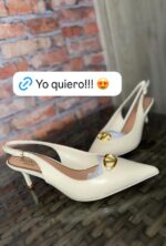 TACONES VALENTINO ENCHAPE DORADO - Image 2
