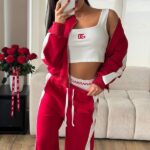 CONJUNTO DOLCE & GABBANA 3 PIEZAS ROJO