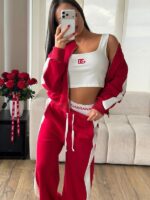 CONJUNTO DOLCE & GABBANA 3 PIEZAS ROJO