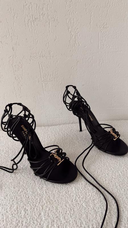 TACONES YSL MALLA NEGRO - Image 3