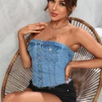 BRALETTE JEANS CON RESORTE ATRAS - Image 2