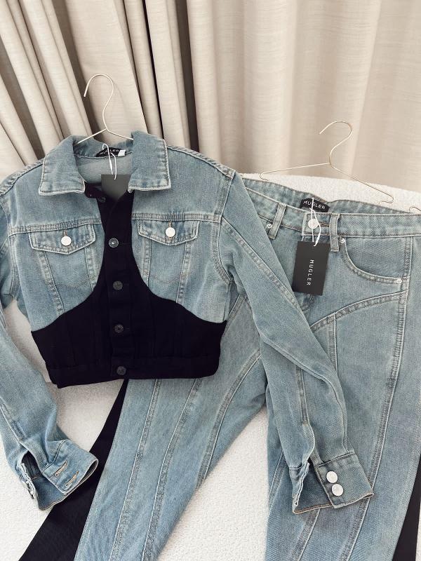 CHAQUETA MUGLER JEANS CON NEGRA - Image 3