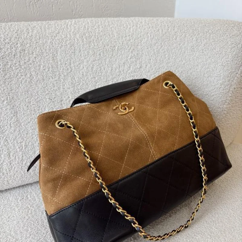 BOLSO CHANEL CAFE CON NEGRO GRANDE - Image 3