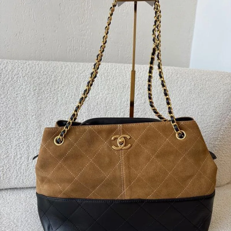 BOLSO CHANEL CAFE CON NEGRO GRANDE - Image 4