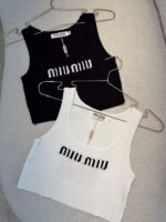 TOP MIU MIU BLANCO Y NEGRO