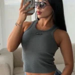 CAMISILLA MIU MIU GRIS BASICA