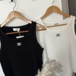 CAMISILLA CELINE BLANCA Y NEGRA