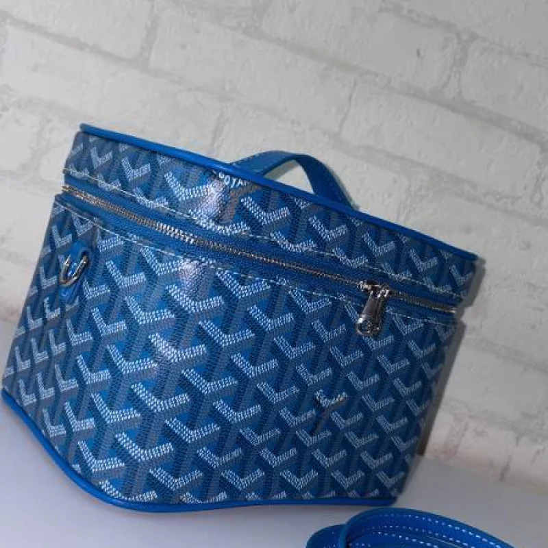 BOLSO GOYARD AZUL TIPO NECESER - Image 1