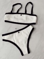 BIKINI CHANEL BLANCO CON NEGRO