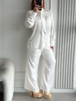 CONJUNTO PRADA SATIN ZEBRA BLANCO - Image 2