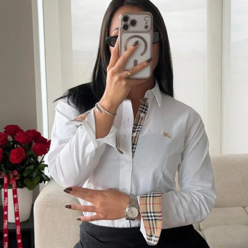 CAMISERA BURBERRY BLANCA - Image 2
