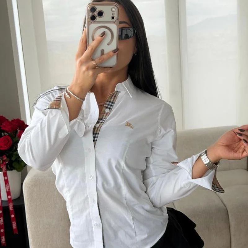 CAMISERA BURBERRY BLANCA - Image 1