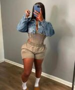 CHAQUETA JEANS CORTA