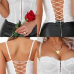 BRALETTE BLONDA BLANCO TIRAS ATRAS