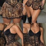 VESTIDO ANIMAL PRINT TIPO CORSET