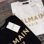 CAMISA BALMAIN BLANCA Y NEGRA