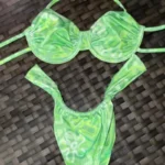 BIKINI VERDE COCO BLANCO