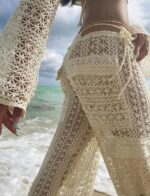 PANTALON TEJIDO MARFIL