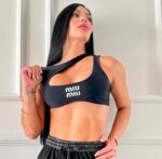 TOP MIU MIU NEGRO ASIMETRICO - Image 2