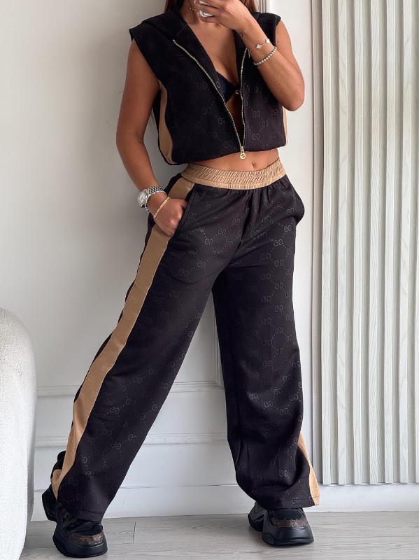 CONJUNTO GUCCI NEGRO CON CAFE - Image 2