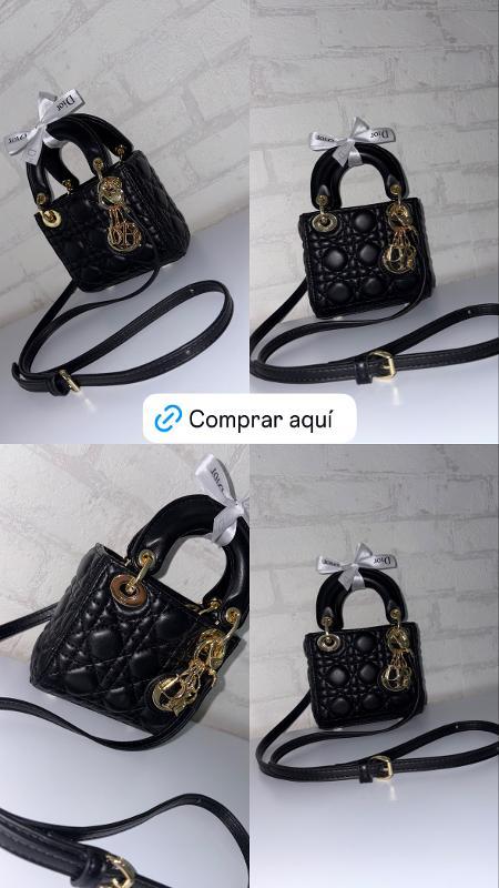 BOLSO LADY DIOR MINI NEGRO - Image 2