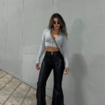 LEGGINS BOTA CAMPANA NEGRO BOTON