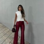 LEGGINS BOTA CAMPANA VINOTINTO BOTON