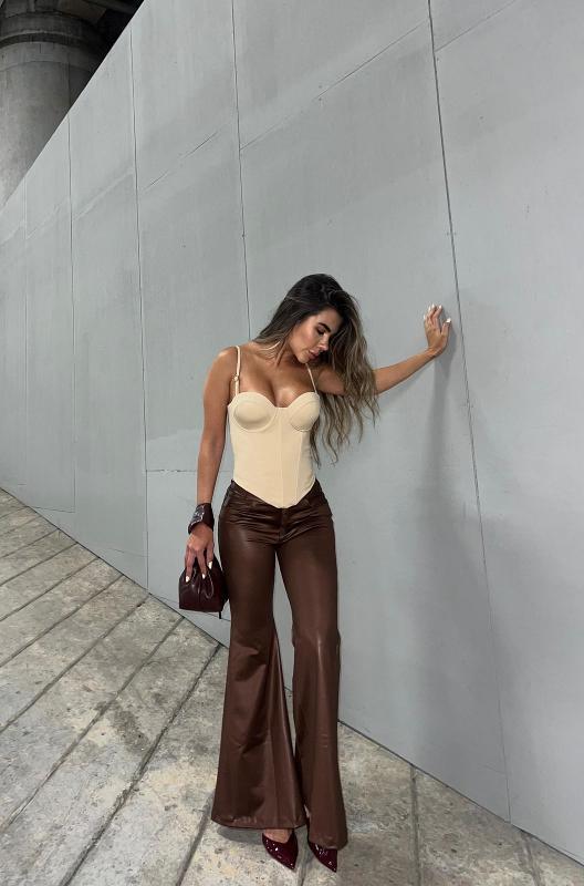 LEGGINS BOTA CAMPANA COCOA BOTON - Image 1